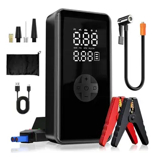 7-in-1 Car Jump Starter with Air Compressor, 3000A Peak 150PSI for 5.0L Gas 3.0L Diesel Engines, Portable Emergency Battery Supply, LCD Display, 3-Mode LED Flashlight, Car Tools, Vehicle Auto Parts Accessories, Automotive Repair Kit Essentials