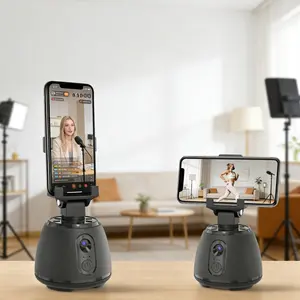 360° Ai Face Tracking Phone Tripod, Gesture Control, 360° Rotation, No APP Needed, Ideal for Mobile Live Streaming, Selfie Vlogs, Tiktok, Selfie Stand