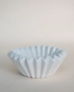Stoneware Fluted Bowl