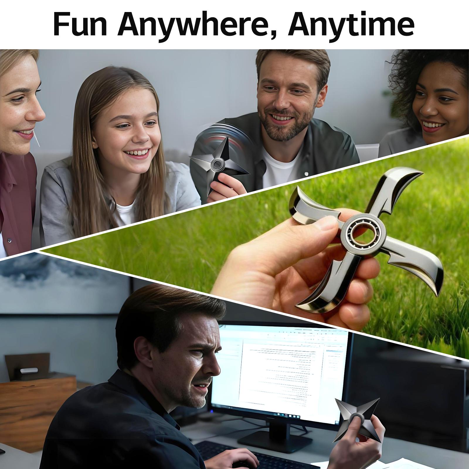 Rotating Fidget Spinner Desk Toy for Stress Relief Smooth Finger Spinner for Anxiety Focus with Naruto Design