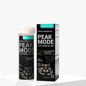 DrBioCare PEAK MODE: Core Male Vitality Supplement | 7-in-1 Blend with Tongkat Ali, Shilajit & Ashwagandha for Daily Energy & Stamina