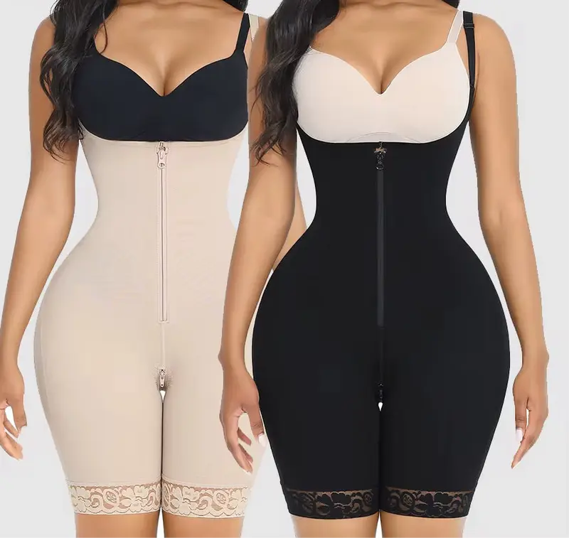 Graydi Women's Seamless Full Body Shapewear with Front Zipper