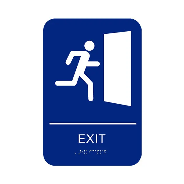 Cal Royal Exit Sign, 6" x 9"