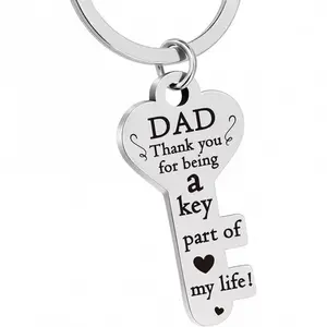 Father'sDay Gift Dad Keychain ,Fathers Day Gift ,Daddy Papa Dad Gifts Birthday Gift for Dad from Daughter Son