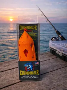Chumbonizer Orange with Yellow Mesh (5.3" Height x 1.67" Diameter)