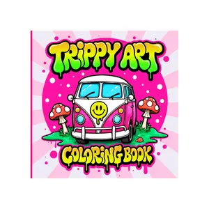 Trippy Groovy Coloring Book for Adults: Psychedelic Art 40 Unique Pages for Stress Relief & Creativity
