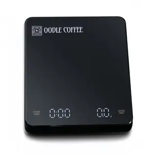 Oodle Coffee Scale - Rechargeable Mini Coffee Scale with 0.1g Accuracy, 3kg Capacity, USB-C, Auto-zero, Auto-off, Touch Sensor, Splash Proof, Portable & Stylish