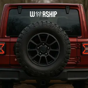 Worship Sleep Token Logo Car Decal for Vehicle Rear Window Decorative Sticker