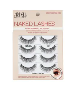 Ardell Strip Lashes Naked Lashes #421, 4 Pairs x 1-Pack Eyelashes Lightweight Ardell Strip Lashes Naked Lashes #421, 4 Pairs x 1-Pack Eyelashes Lightweight