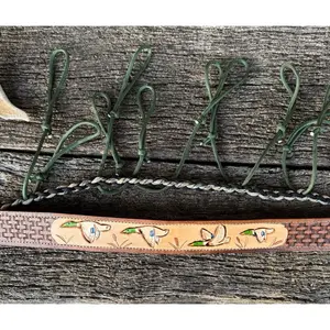 Hand Made Leather Duck Call Holder Lanyard