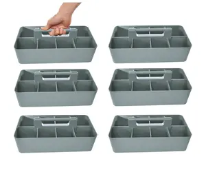 Enjoy Organizer - 6 PACK Portable Caddy Stackable Divided Organizer with Handle 8 Compartment - Made In USA