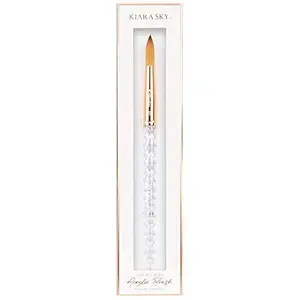 Kiara Sky Clear Crystal 100% Kolinsky Acrylic Nail Brush #10
