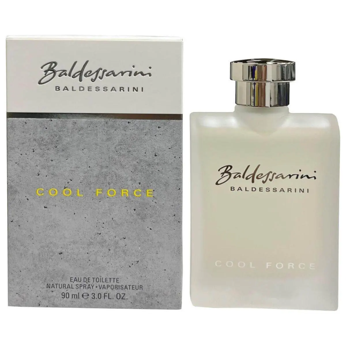 HUGO BOSS Baldessarini Cool Force Men's Eau de Toilette (EDT) - Intense Men's Fragrance, Neroli Heart, Spicy Woody Notes, 3.0 oz, New in Box
