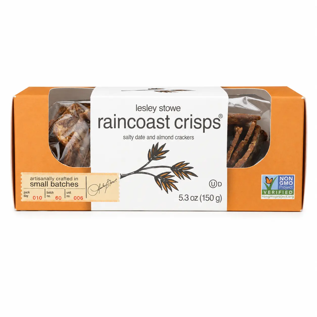 Raincoast Crisps Salty Date and Almond Crackers 5.3 Ounce