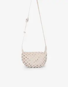 ANAIS WOVEN CROSSBODY SMALL CREAM