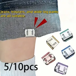 Hidden Leg Closure Clip, No Sewing Required, Prevents Pants From Dragging, Invisible Button Loop, Anti-Drag Hem Clip, Easy Installation