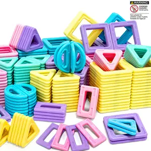 Macaron Magnetic Building Blocks STEM Toys, 3D Creativity and Educational Construction Toys, for Youngsters Age 3+ Birthday Halloween Gifts Random Color