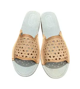 Handmade Leather Slippers: Women's Traditional Polish Design