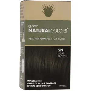 5N Natural Light Brown Heat Activated Hair Dye With Organic Ingredients 120 mL / 4 fl. oz.