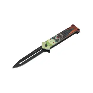 🃏Portrait Series EDC Folding Knife – Artistic Handle for Collectors & Everyday Carry Fantasy Folding Knife with Clip