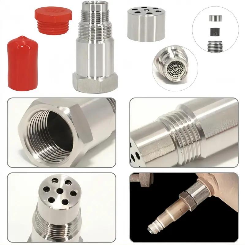 M18x1.5 Stainless Steel Threaded Adapter,New Stainless Steel Extension Pipe Fitting Universal Pipe Fitting Connector for Industrial Applications