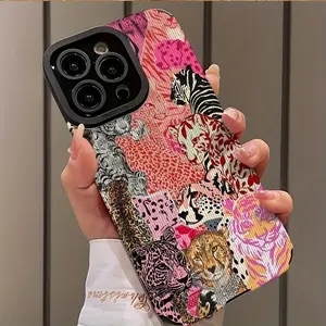 Vintage Leopard Print Shockproof Ultra-Thin Phone Case for iPhone 17/16/15/14/13/12/11/plus/pro Max, Dust-Proof and Stylish Gift