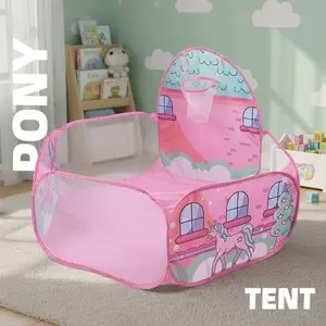 Kids' Foldable Play Tent | Durable Ball Pit, Large Pop-Up Playpen | Perfect Holiday Gift & Beach Toy | Balls Not Included | Play Tent House