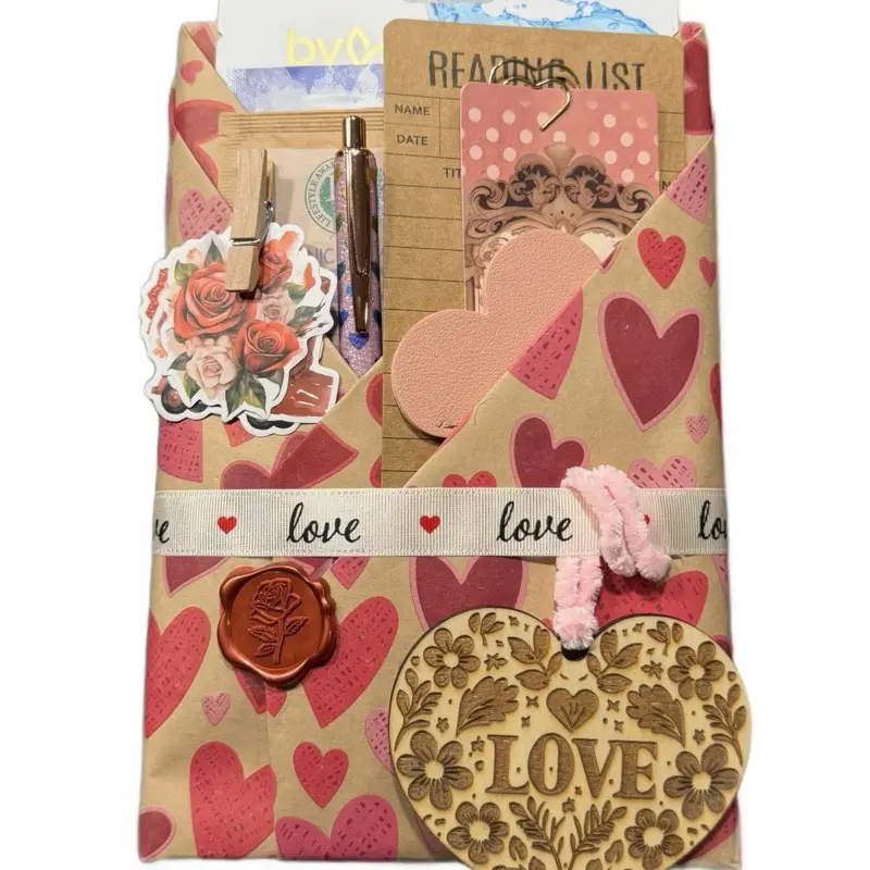 Love Themed Blind Date With a Book Bundle, Birthday Anniversary Gift Idea, Book Lover Gift, Mystery Book Bundle