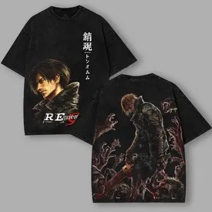 Leon Kennedy muscle Resident Evil 9 Requiem Heavyweight Boxy Washed Tshirt,GIFT for you, tshirt for him, casual Cotton Fabric, LEON KENNEDY 67 shirt silverfish clothes trend gift book merch