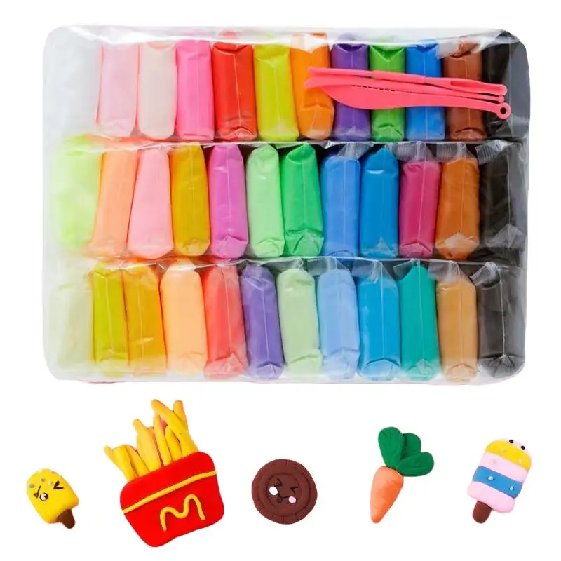 36-color Polymer Clay, 1 Set DIY Making Clay Supplies, Clay Modeling Tool for Teens, Creative Craft Kit