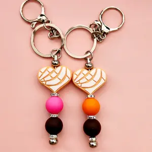 Silicone Beaded Keychains - Handmade Fashion Accessories