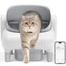FUMOI Automatic Litter Box for Multi-Cat Homes - Open-Top, APP Control, 2.4G WiFi Only, Dual Safety Tech, Odor Lock, 10.5L Sealed Leak-Proof Waste Bin, Bentonite Clay Compatible Auto Cleaning Self-Cleaner Cat Litter Tray, #sohochic#backtoschool