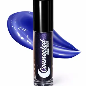 Connected Boutique Astradrip duochrome lipgloss purple blue green shift with apple scent