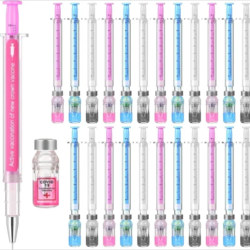 24pcs Nurse Injection Pens, Medical Theme Jelly Pens, Aesthetic Gel Pens, Office Party Gifts (, Blue, ), Pen Set, Perfect for Nurses & Healthcare Professionals