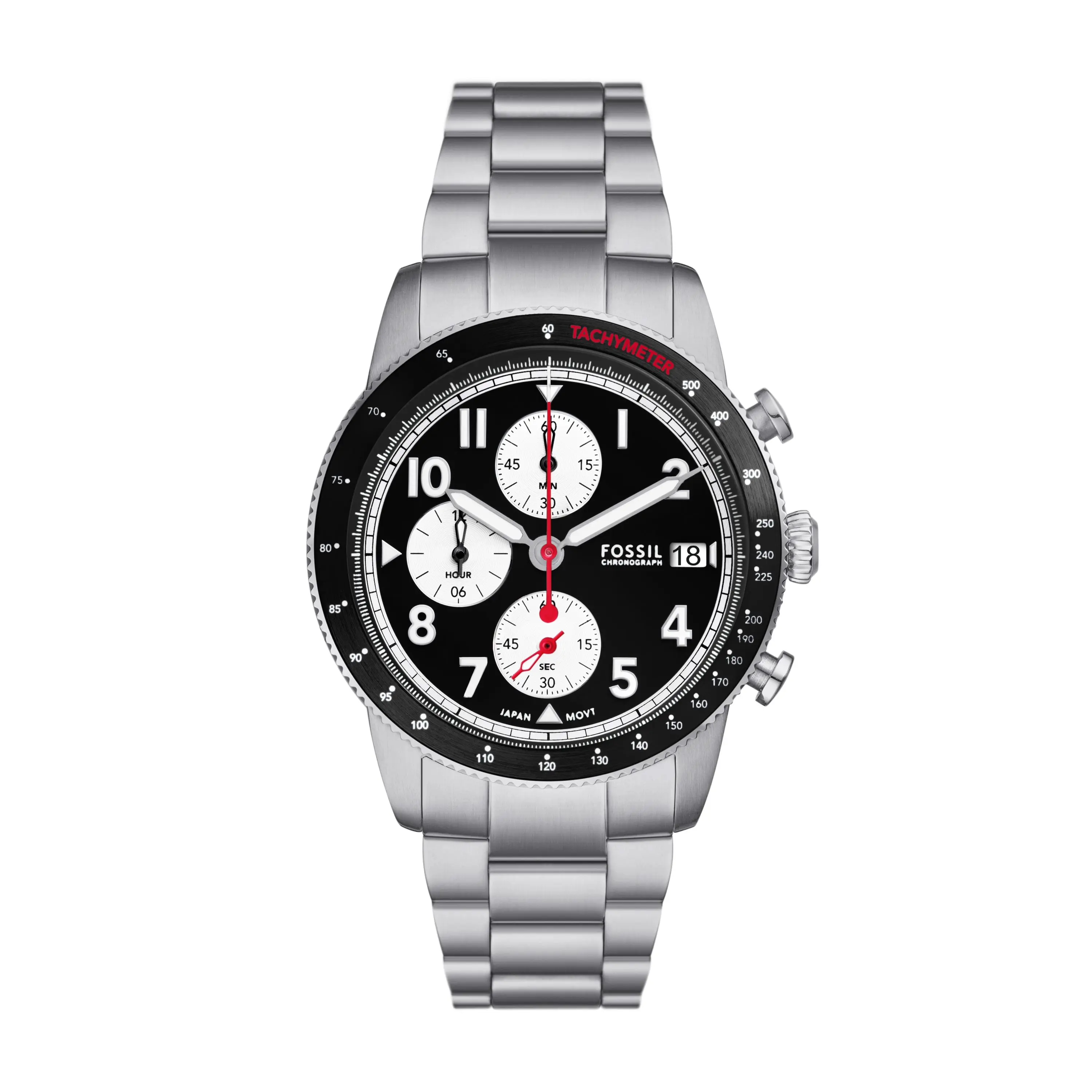 Fossil Men's Sport Tourer 42mm Chronograph, Stainless Steel Watch