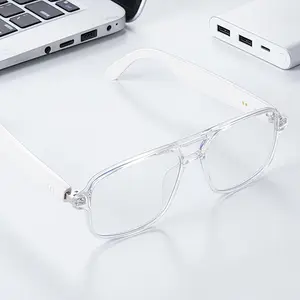 Smart Glasses with Microphone and Speaker, Wireless Connection, Magnetic Charging, Dual Touch Control, Suitable for Men and Women, Multifunctional Smart Glasses, Wearable Smart Glasses
