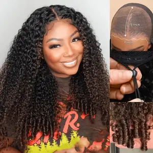 Nadula Spiral Curls Water Curly Chestnut Brown Ombre Burmese 7x5 Lace Wig Twist Out at the End Virgin Human Pre-everything Tangle-Free 16-24 Inches Soft Bouncy Hair Summervibes TikTokShopStockUp