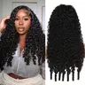 Lemoda Hair 13x6 Full Lace Wigs 200% Density Human Hair 13X4 Lace Frontal Burmese Curly Wig for Black Women Wet and Wavy Pre Plucked Transparent Lace Frontal 100% Human Hair Wigs with Spiral End Natural Color