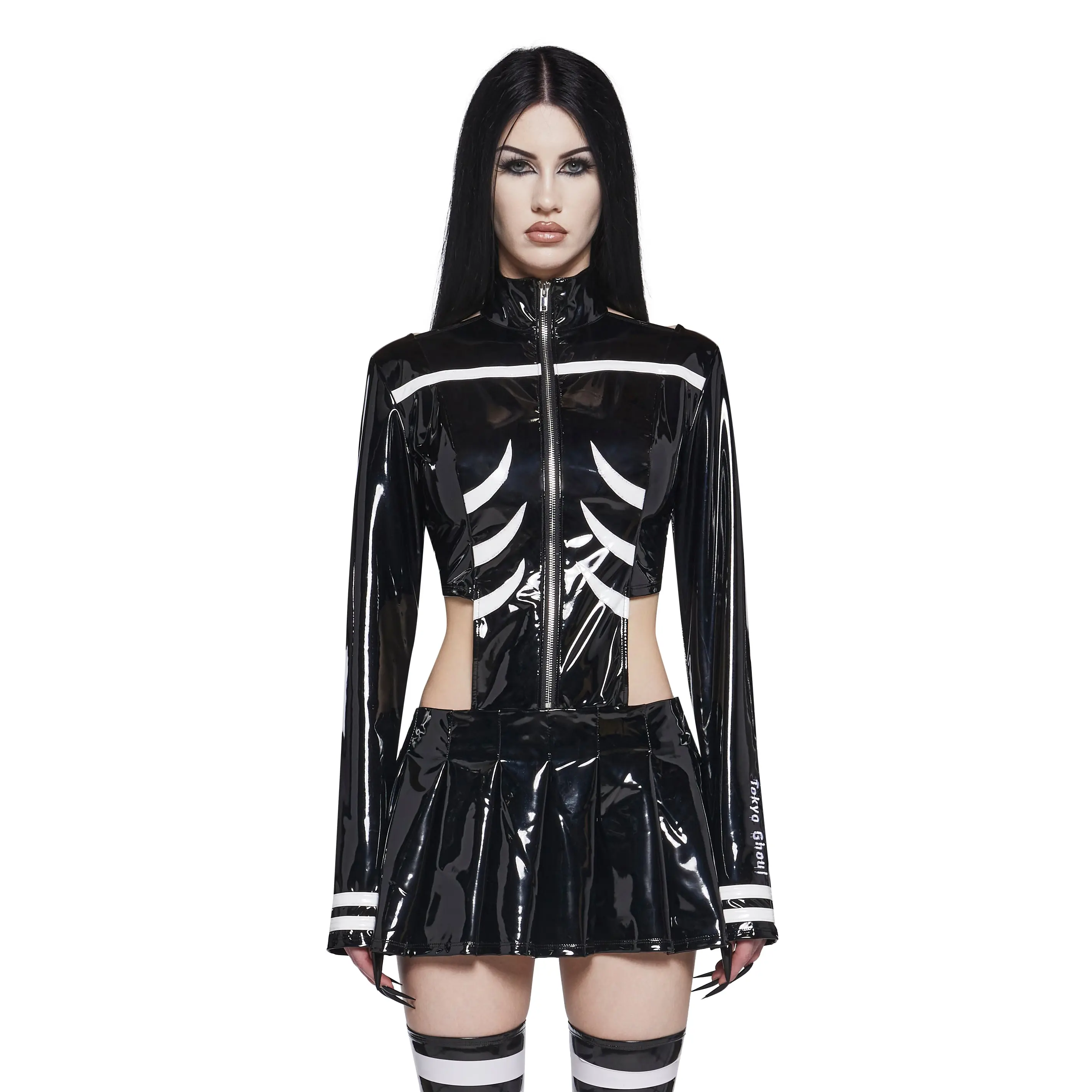 Kaneki Cosplay Mini Dress And Legwarmer Set Kaneki Cosplay Mini Dress And Legwarmer Set