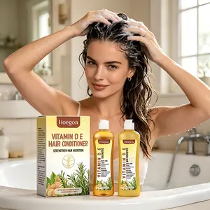 Hoegoa Gentle Rosemary Shampoo & Conditioner Set Refreshes scalp, nourishes hair roots, makes hair smooth & naturally voluminous