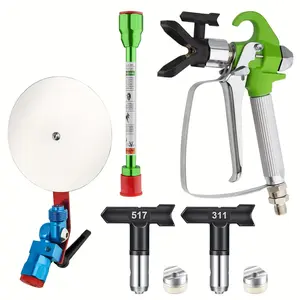 Airless Paint Sprayer Kit, Airless Paint Sprayer Kit with Extension Rod & Tip Base & Reversible Tip & Guard, Paint Accessories for Airless Paint Sprayer, Paint Spraying Tool, Paint Sprayer Machine