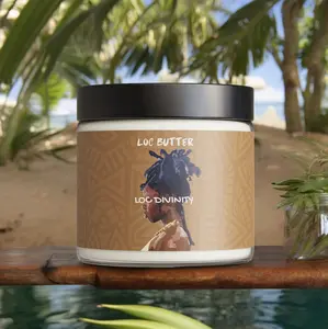 Whipped Loc Butter Moisturizing Haircare for Strong and Well-Defined Locs - 8 oz - Nourishing