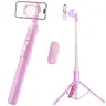 UBeesize 62'' Magnetic Tripod Stabilizer Foldable Selfie Stick with Remote Control - Compact Aluminum-Silicone Clip Mobile/Cellphone Holder, MagSafe Rotation Ring, Magnetic Phone Mount for Content Creators Vlogging