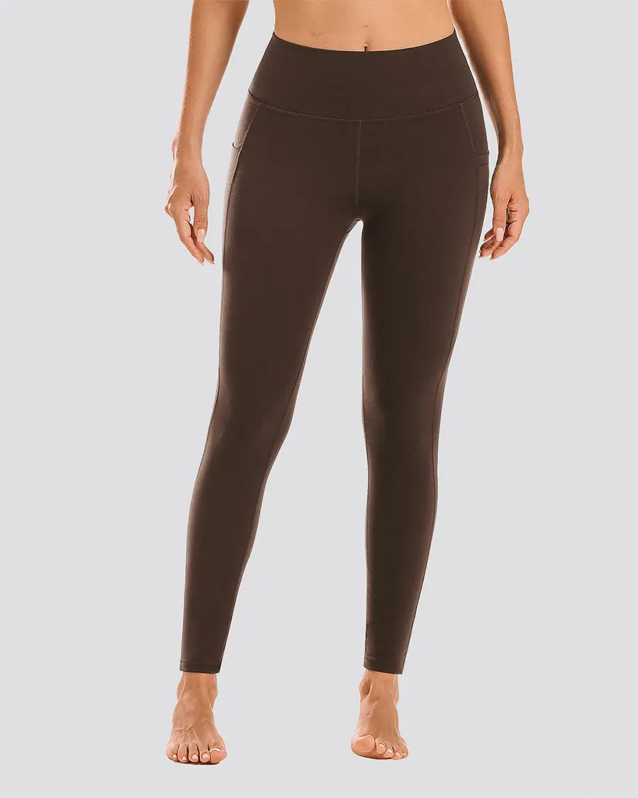 SoftLuxe Seamless Shaping Skinny Yoga Bottoms with Pockets - Athleisure Wear, Sports Casual Pants for Yoga, Gym, Seamless Yoga Leggings, Shaping Leggings
