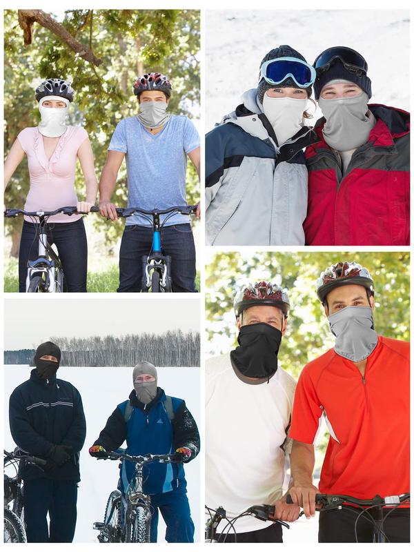 9 Pieces Balaclava Moveable Face Mask Summer Ski Mask Sun Protection Breathable Balaclavas for Men Women Cycling Outdoor Motorcycle Helmet Liner Protective Gear