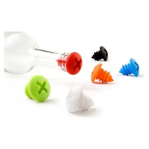 Silicone screw, wine bottle stopper, screw shape, red wine bottle stopper, sealed and fresh-keeping stopper