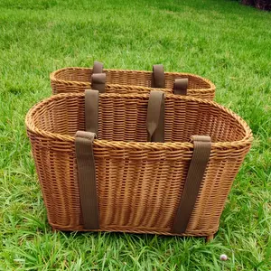 2pcs storage basket/one large and one small tote basket/set basket/shopping basket/harvest basket/storage basket/yard camping outdoor garden use/Thanksgiving/Halloween/Super Bowl/St. Patrick's Day/Ramadan/Easter/Coachella Music Festival/Mother's Day