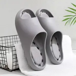 rubber slippers-anti-slip cushion|Bathroom Slippers with Drainage Holes - Quick-Drying and Slip-Resistant