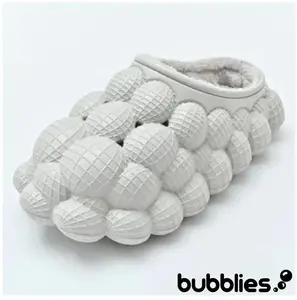 Bubblies™ Bubble Shoes with Fur - Grey