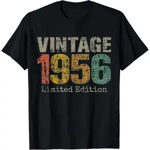 70 Year Old Gifts Vintage 1956 Limited Edition 70th Birthday T-Shirt